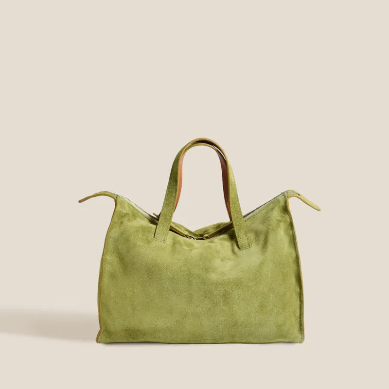 Zoe Satchel - Suede Palm made by Parker Thatch