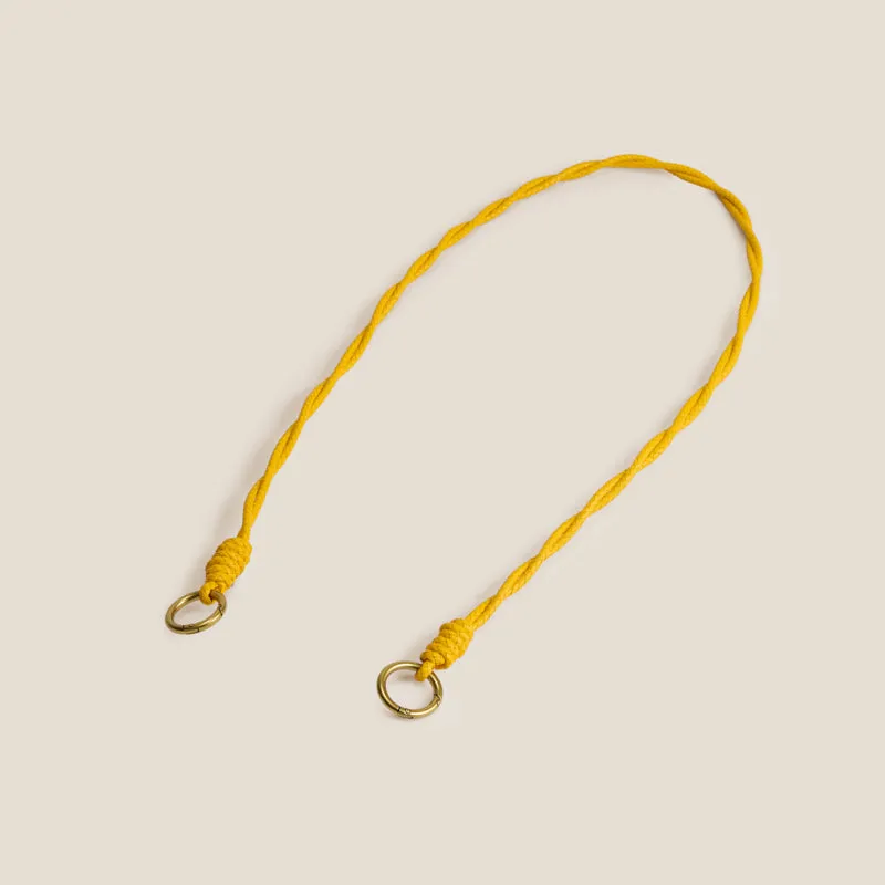 Leather Rope Crossbody Strap - Marigold made by Parker Thatch