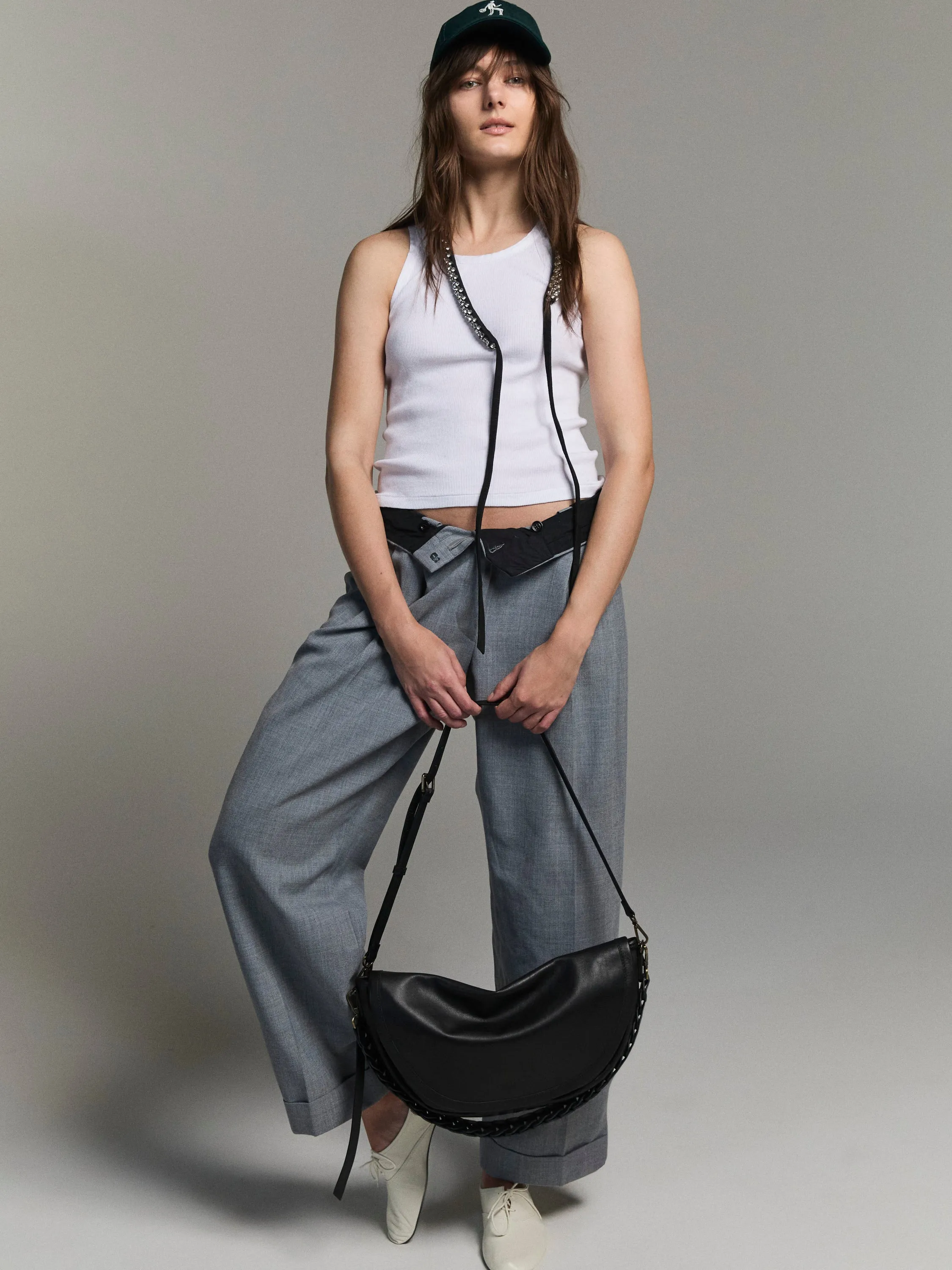 Arc Saddle Bag - Leather Black sold by Parker Thatch product image thumbnail 2