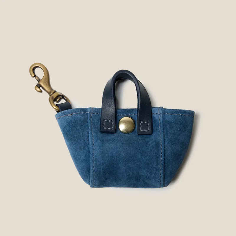 Tote Bag Charm - Suede Harbor Blue made by Parker Thatch