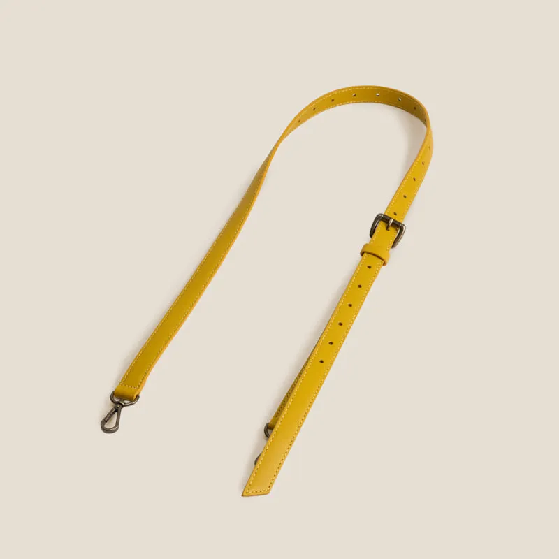 Adjustable Crossbody Strap - Leather Yellow made by Parker Thatch