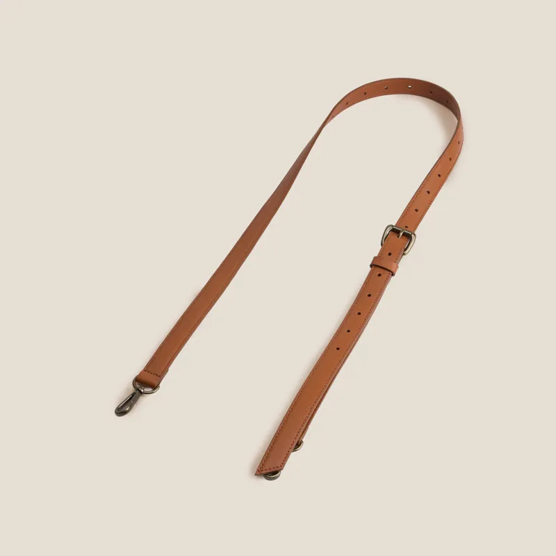 Adjustable Crossbody Strap - Leather Cognac made by Parker Thatch