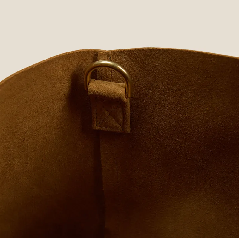 GIANT Tote - Double-Faced Leather Alabaster & Tan sold by Parker Thatch product image thumbnail 4