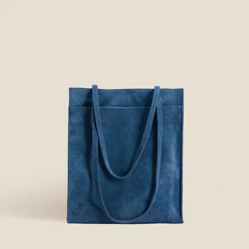 Magazine Tote - Suede Harbor Blue sold by Parker Thatch product image thumbnail 2