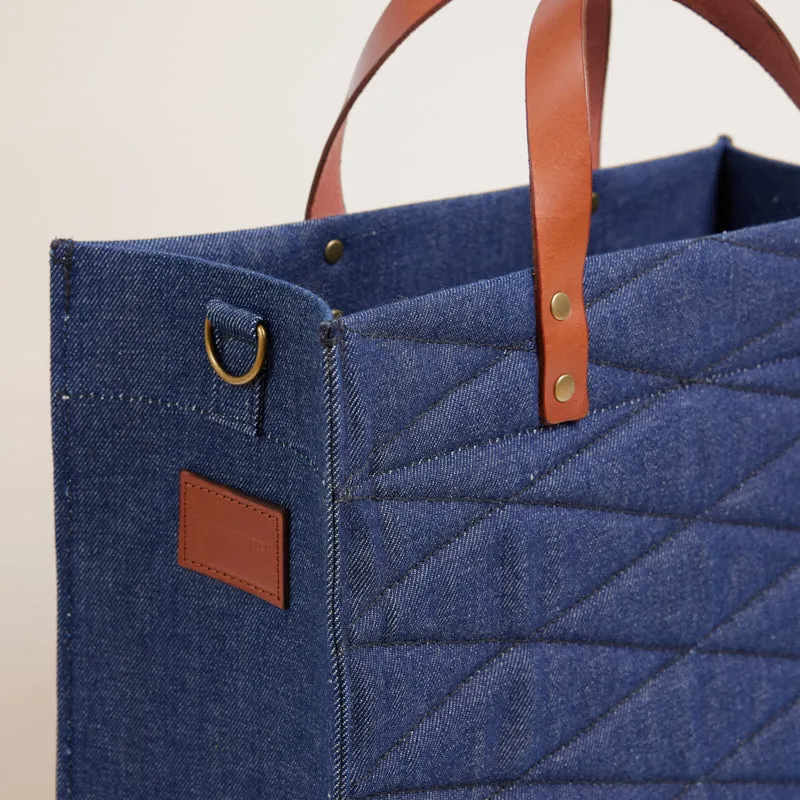 Medium Mimi - Denim Quilted sold by Parker Thatch product image thumbnail 4
