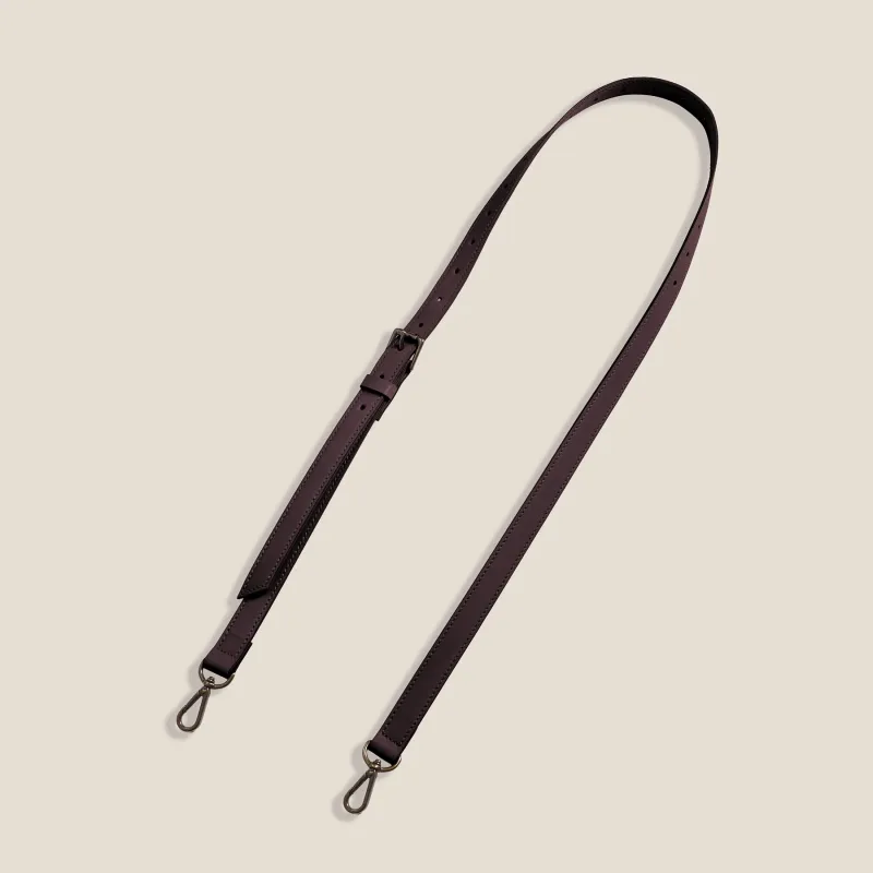 Adjustable Crossbody Strap - Leather Espresso made by Parker Thatch