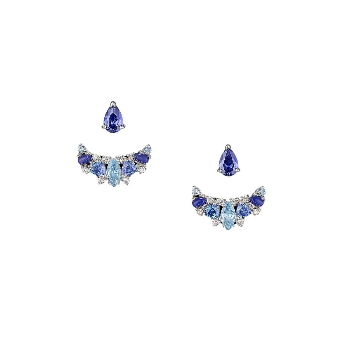 Sapphire Twinkle Ear-Jacket sold by The Jewelry Edit