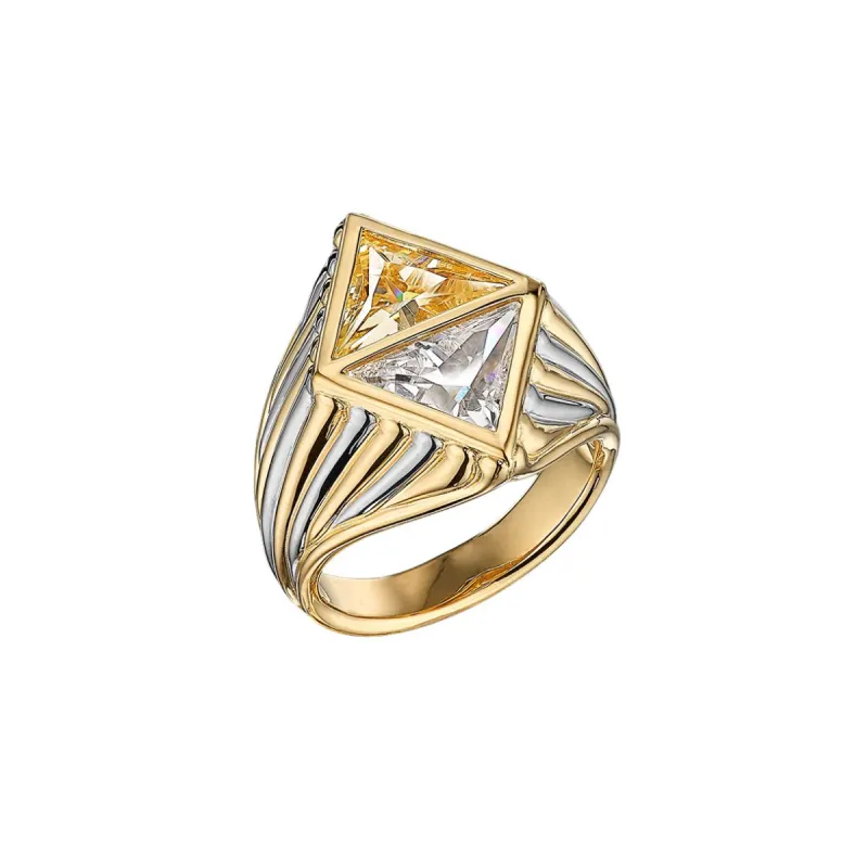 Canary Diamond Signet Ring sold by The Jewelry Edit