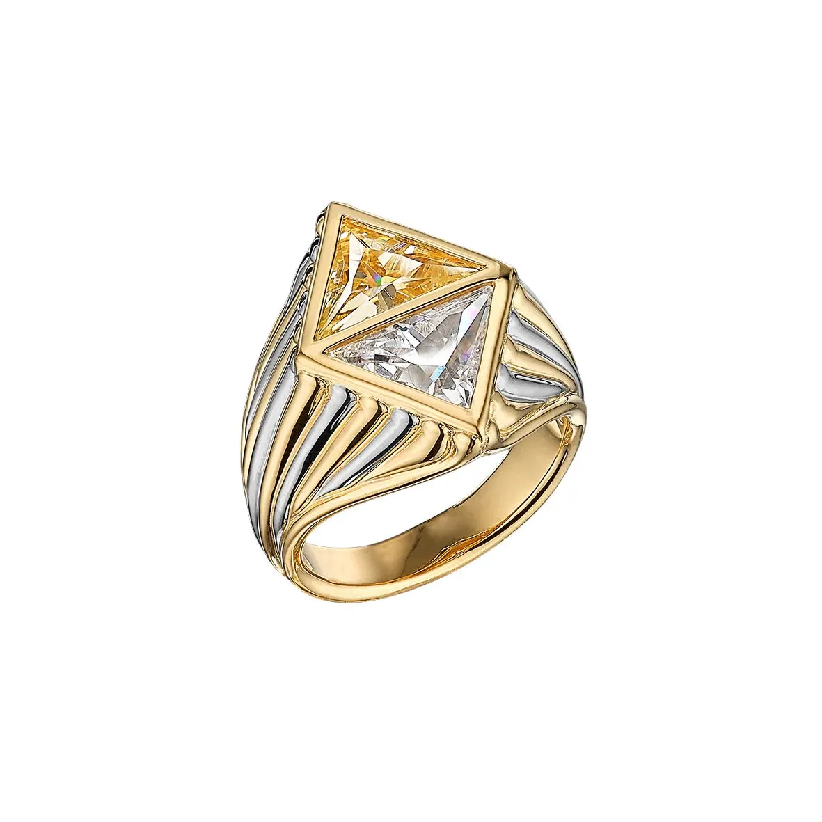Canary Diamond Signet Ring sold by The Jewelry Edit