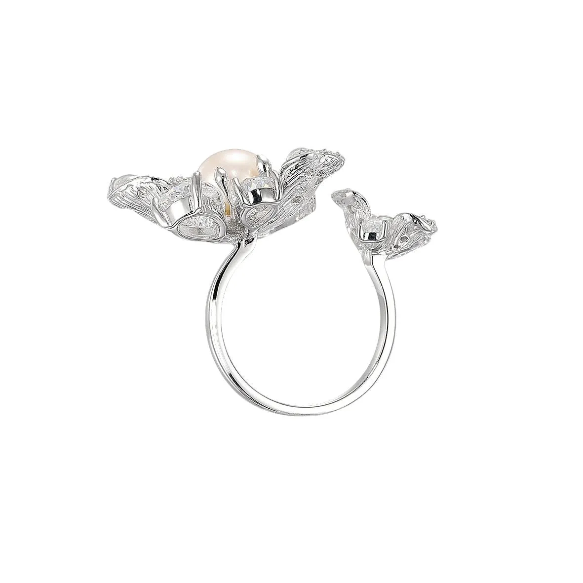 Diamond Snow Rose Ring sold by The Jewelry Edit product image thumbnail 3