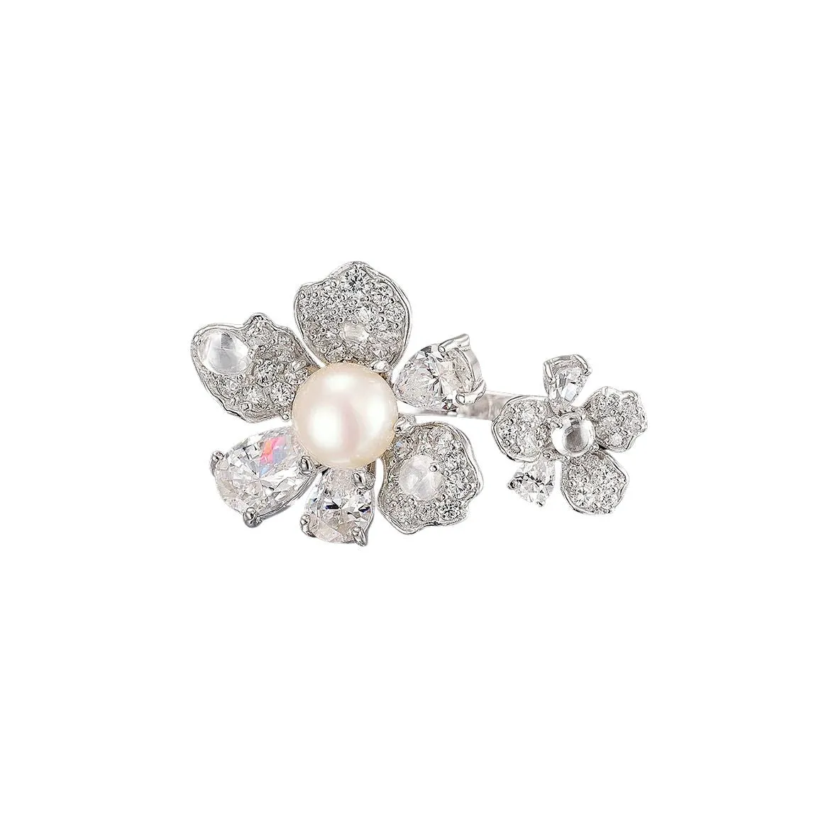 Diamond Snow Rose Ring sold by The Jewelry Edit product image thumbnail 2