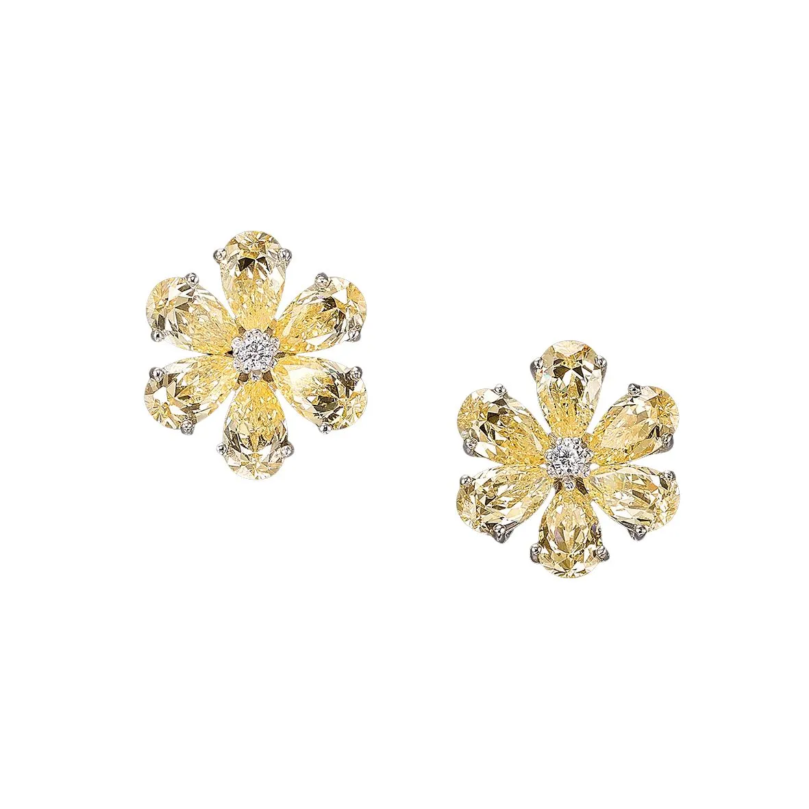 Marguerite Daisy Earrings sold by The Jewelry Edit