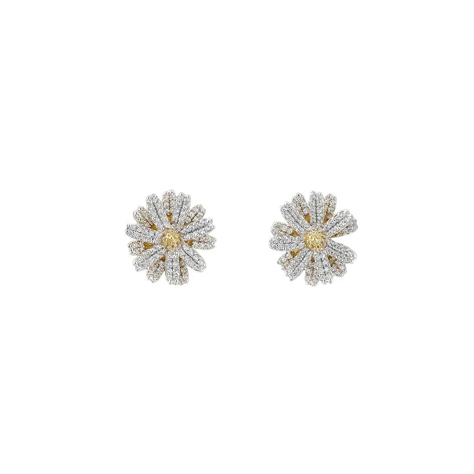 Daisy Diamond Earrings sold by The Jewelry Edit