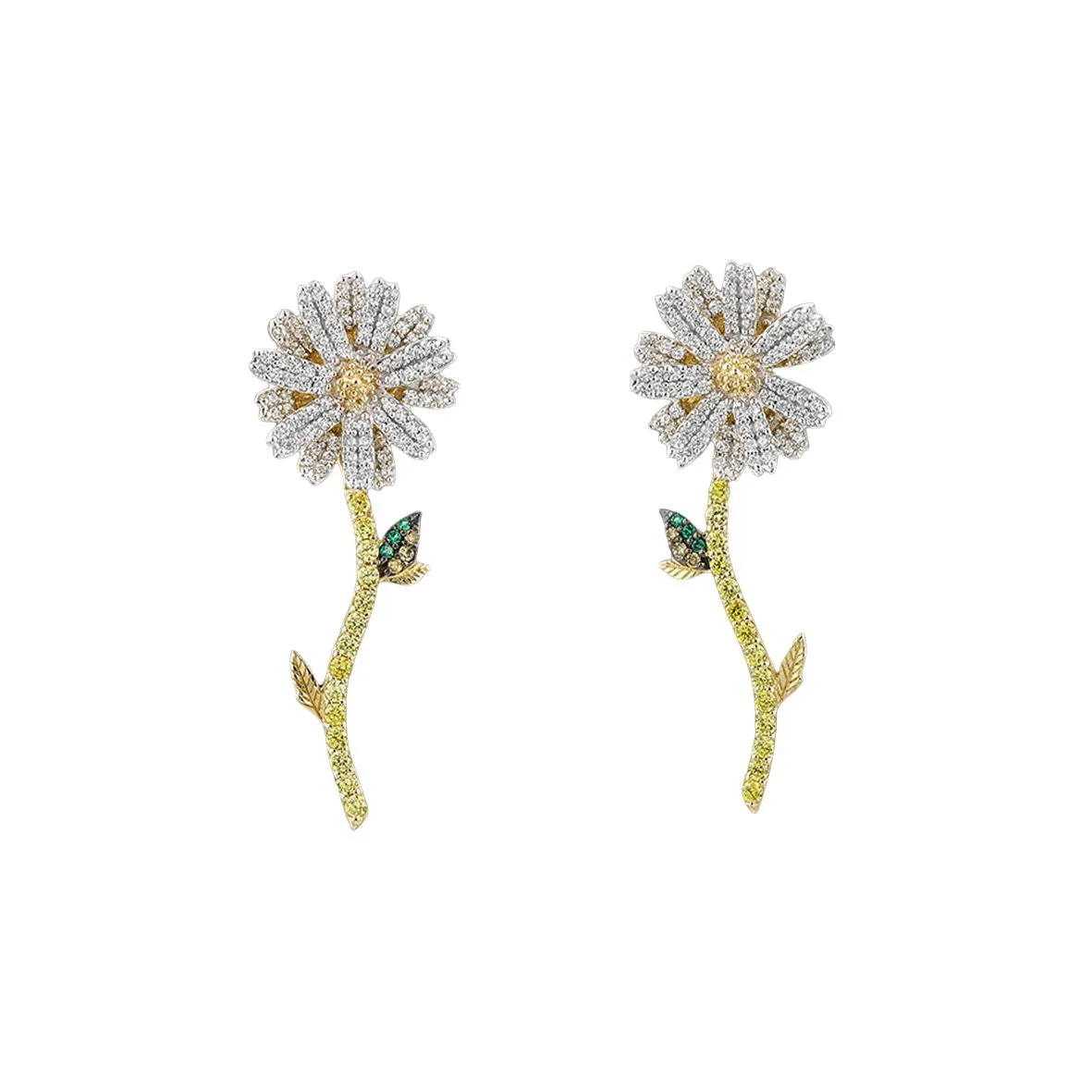 Daisy Diamond Earrings sold by The Jewelry Edit product image thumbnail 2