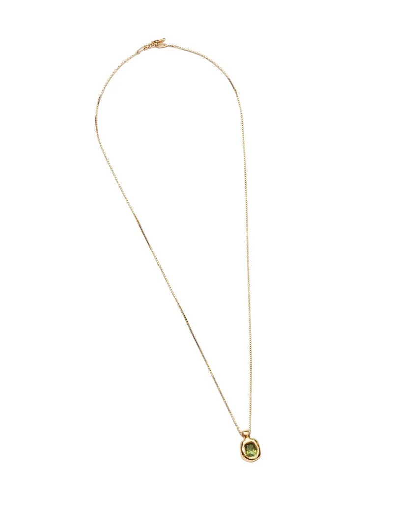 Freya Necklace in Green and Gold sold by The Jewelry Edit product image thumbnail 3