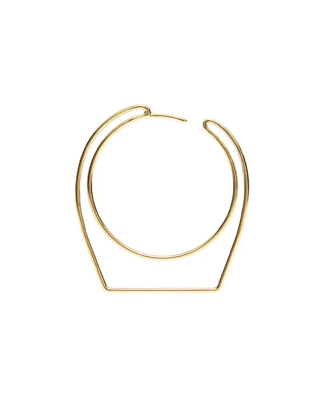 Dois Irmãos Contorno Medium Hoop sold by The Jewelry Edit