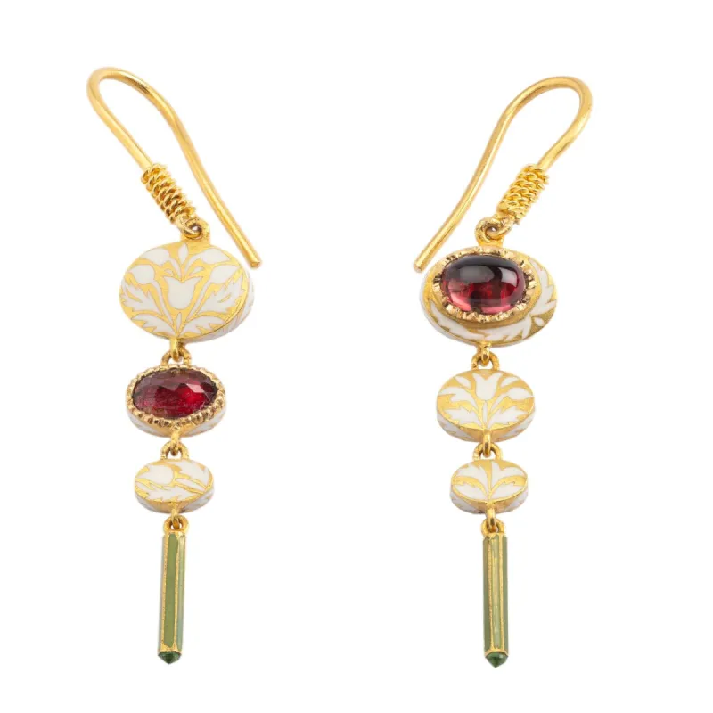 Tourmaline Nizam Earrings sold by The Jewelry Edit