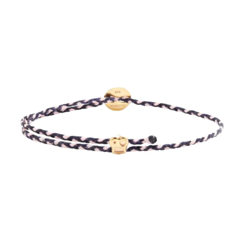 Women's Signature Bracelet in Indigo and White sold by The Jewelry Edit