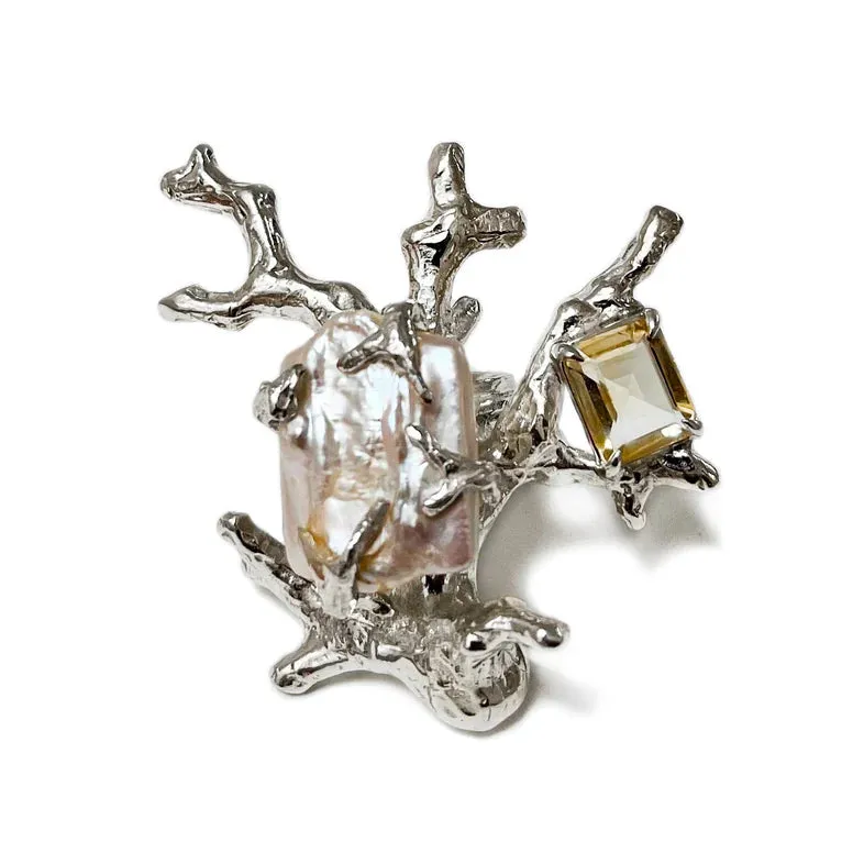 Signature Coral Ring 2.0 Citrine sold by The Jewelry Edit