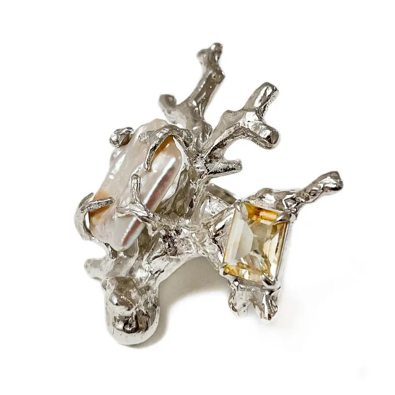 Signature Coral Ring 2.0 Citrine sold by The Jewelry Edit product image thumbnail 3