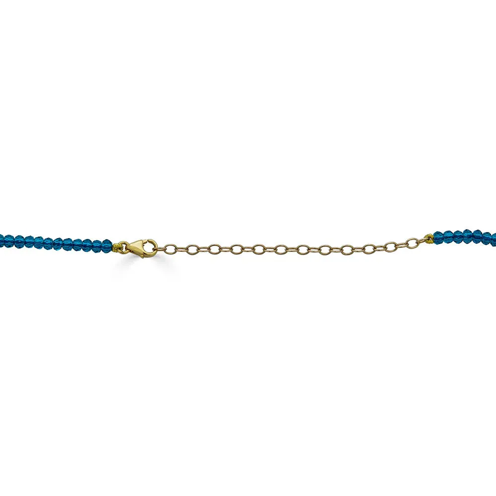 Imani Necklace in Apatite Beads sold by The Jewelry Edit product image thumbnail 2