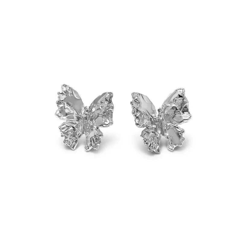 Small Butterfly Studs sold by The Jewelry Edit