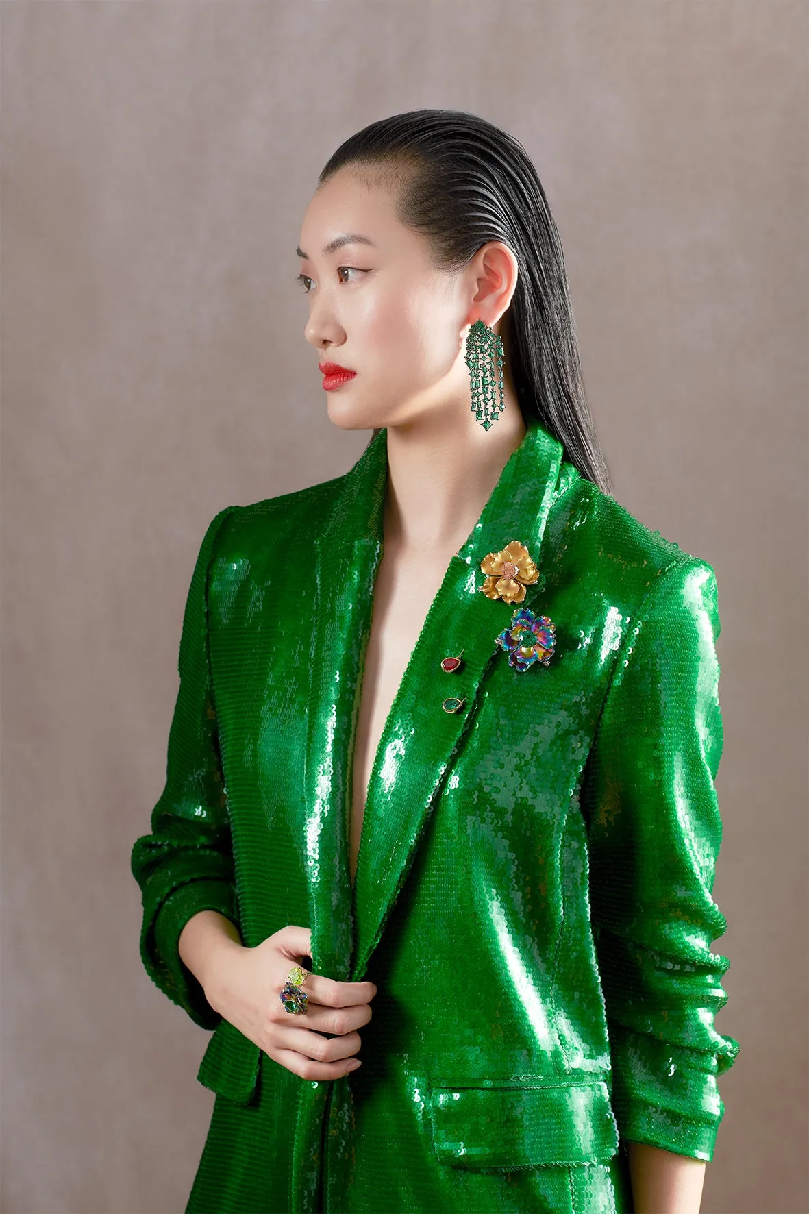 Citrine Parrot Bloom Pin sold by The Jewelry Edit product image thumbnail 2
