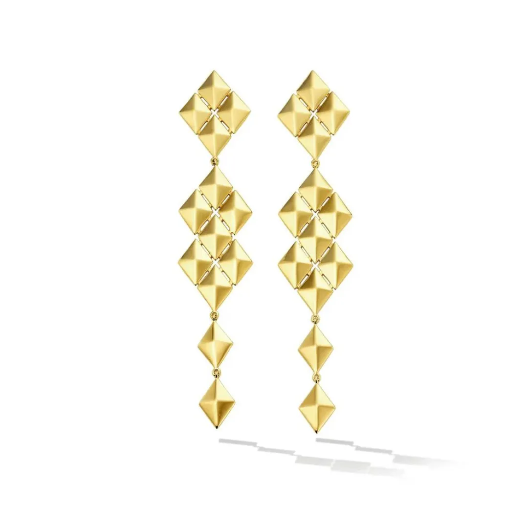 Python Symmetrical Drop Earrings sold by The Jewelry Edit