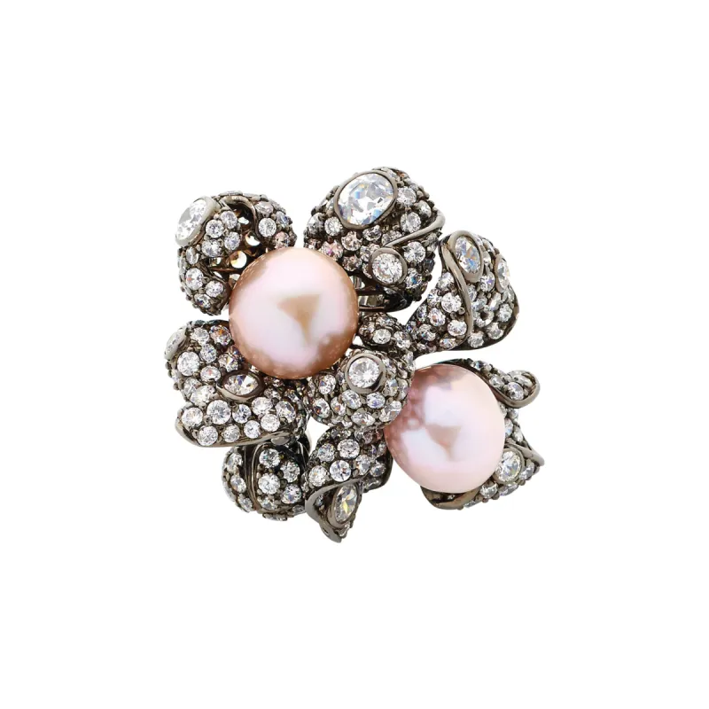 Blossom Pearl Ring sold by The Jewelry Edit