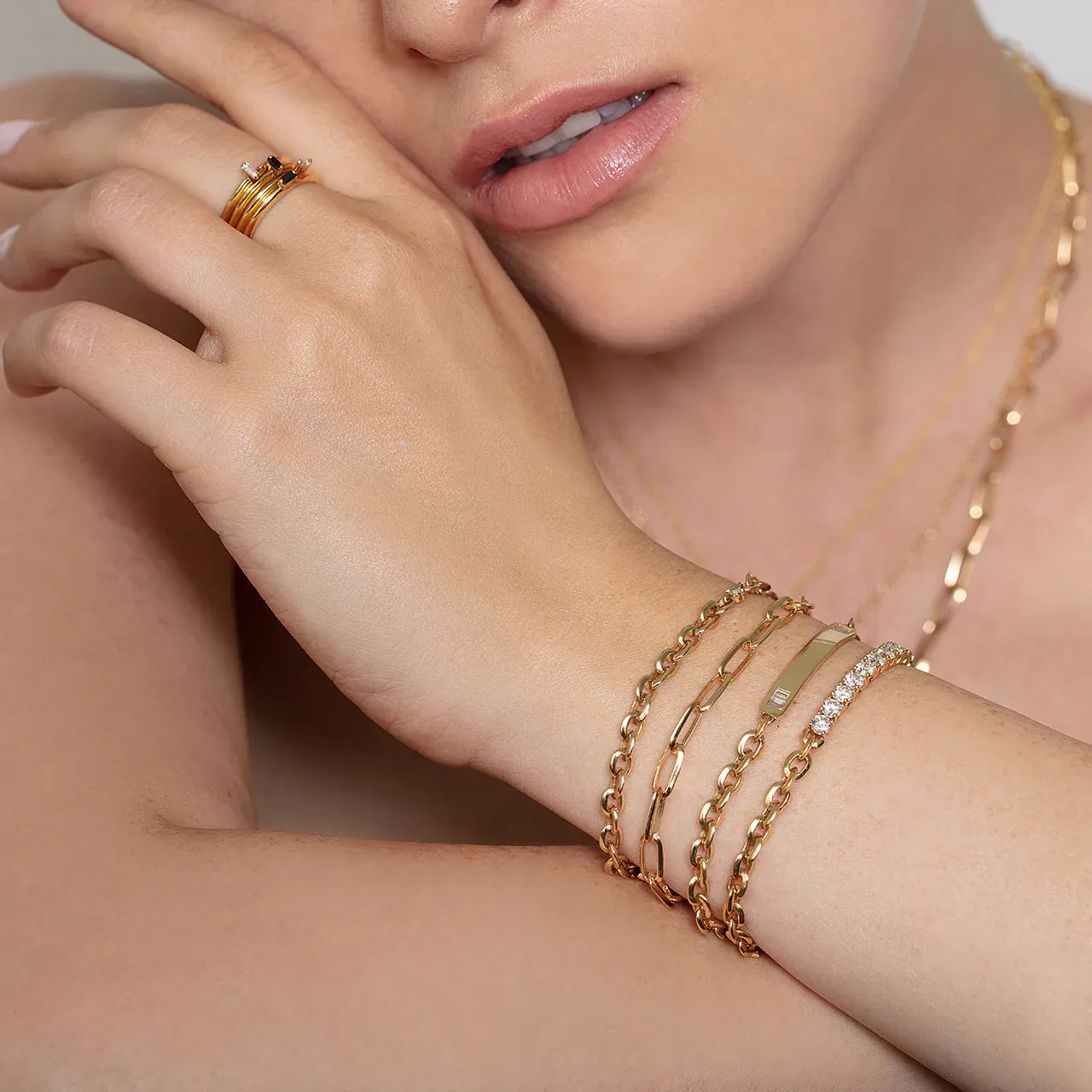 XS Knife Edge Chain Bracelet sold by The Jewelry Edit product image thumbnail 2