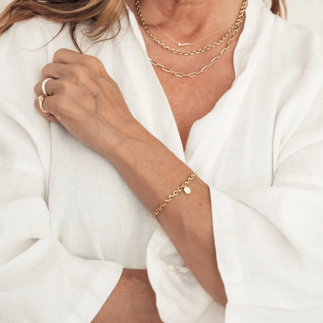 XS Knife Edge Chain Bracelet sold by The Jewelry Edit product image thumbnail 3