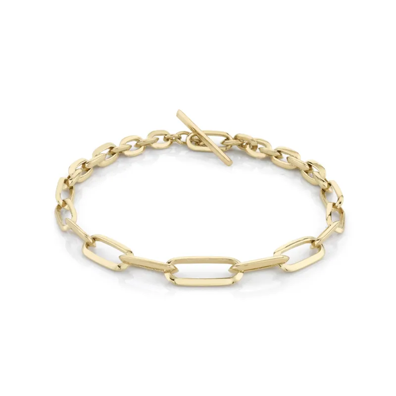 Graduated Knife Edge Bracelet sold by The Jewelry Edit