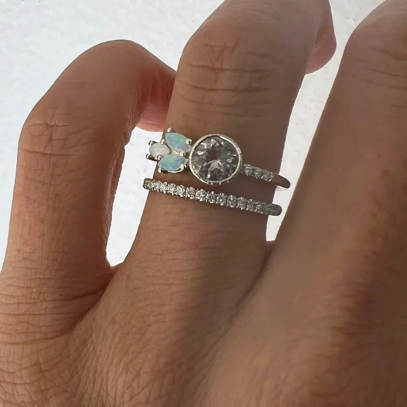 Morganite Opal Leaf Ring sold by The Jewelry Edit product image thumbnail 5