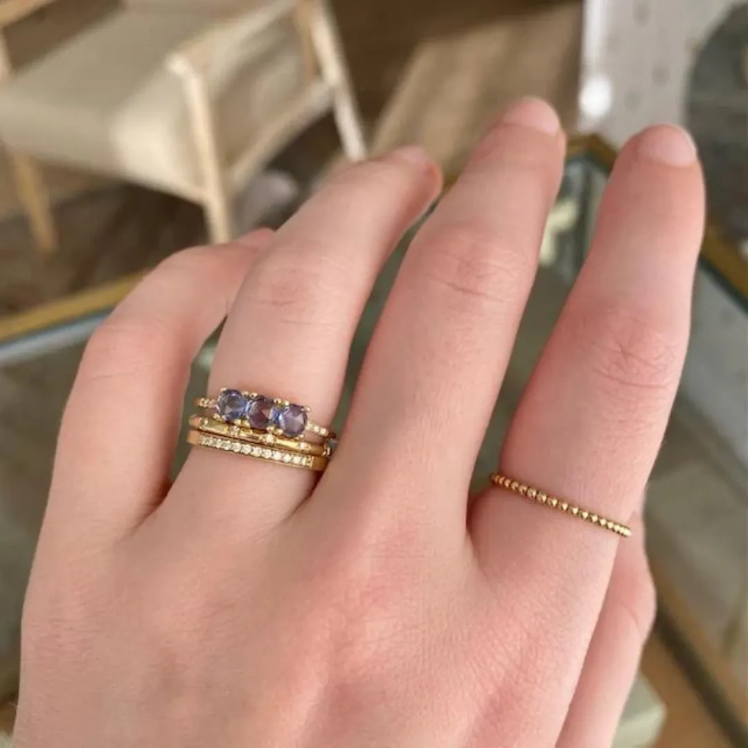 Rose Cut Sapphire Equilibrium Ring sold by The Jewelry Edit product image thumbnail 4