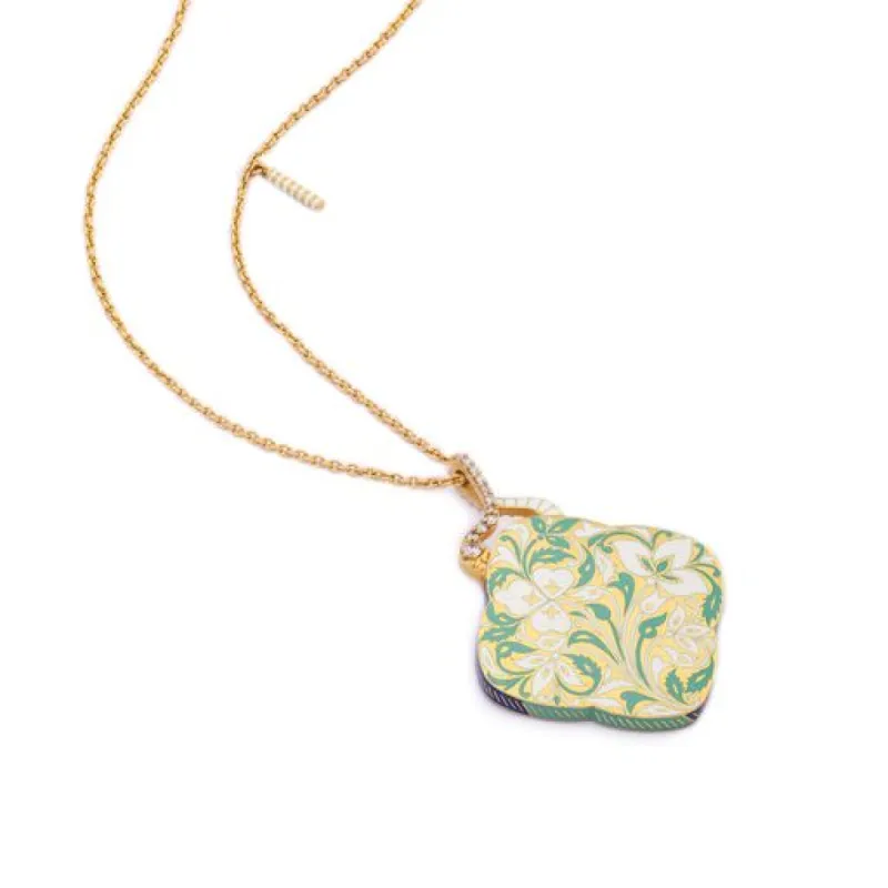 Jasmine Garden Clover Necklace sold by The Jewelry Edit