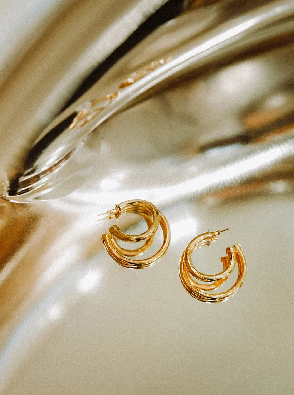 Orbit Double Mini Hoops sold by The Jewelry Edit product image thumbnail 2