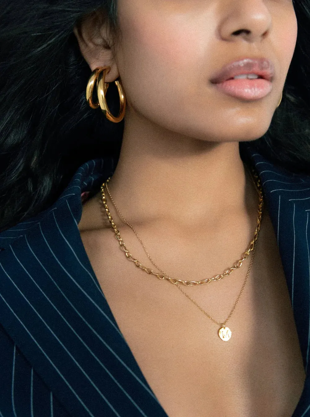 Orbit Double Mini Hoops sold by The Jewelry Edit product image thumbnail 3