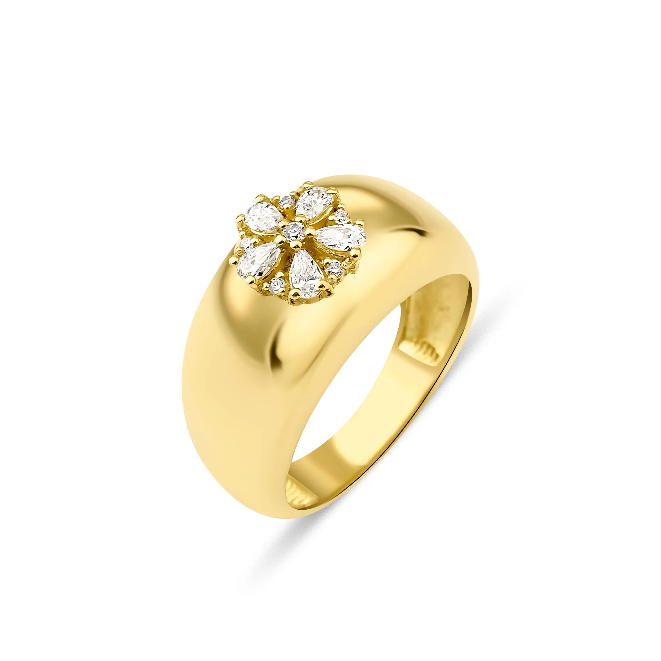 Fleur Florret Ring Diamonds sold by The Jewelry Edit