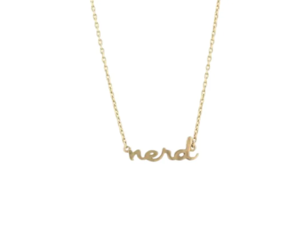 Nerd Necklace sold by The Jewelry Edit