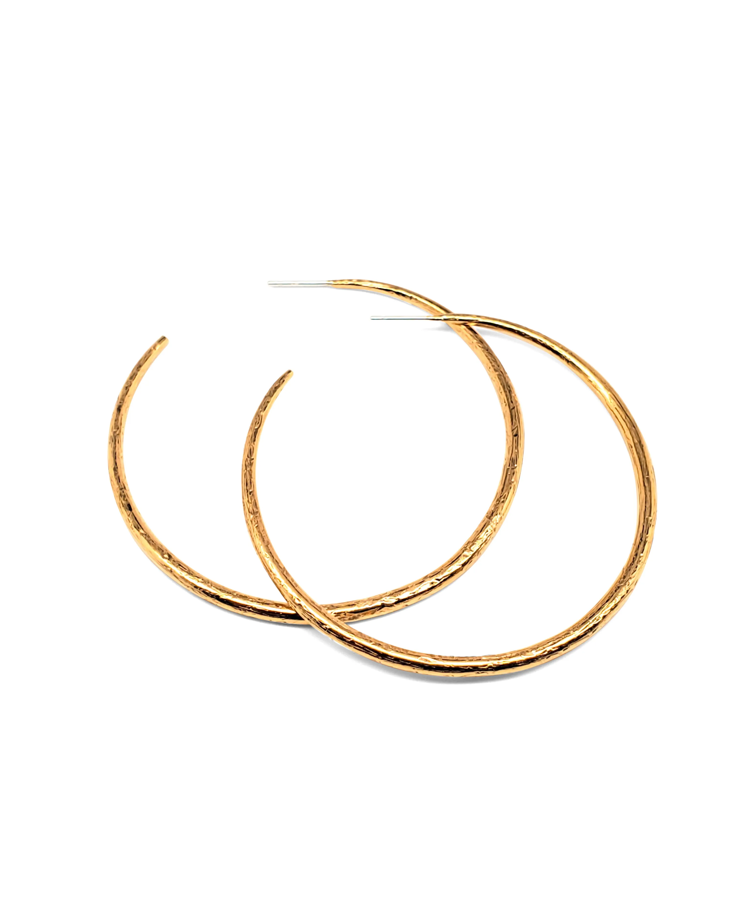 Small Shimmer Hoop in Vermeil sold by The Jewelry Edit