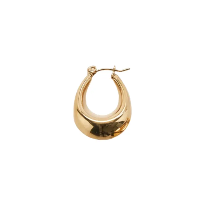 Gold Oval Hoop Earrings sold by The Jewelry Edit product image thumbnail 2
