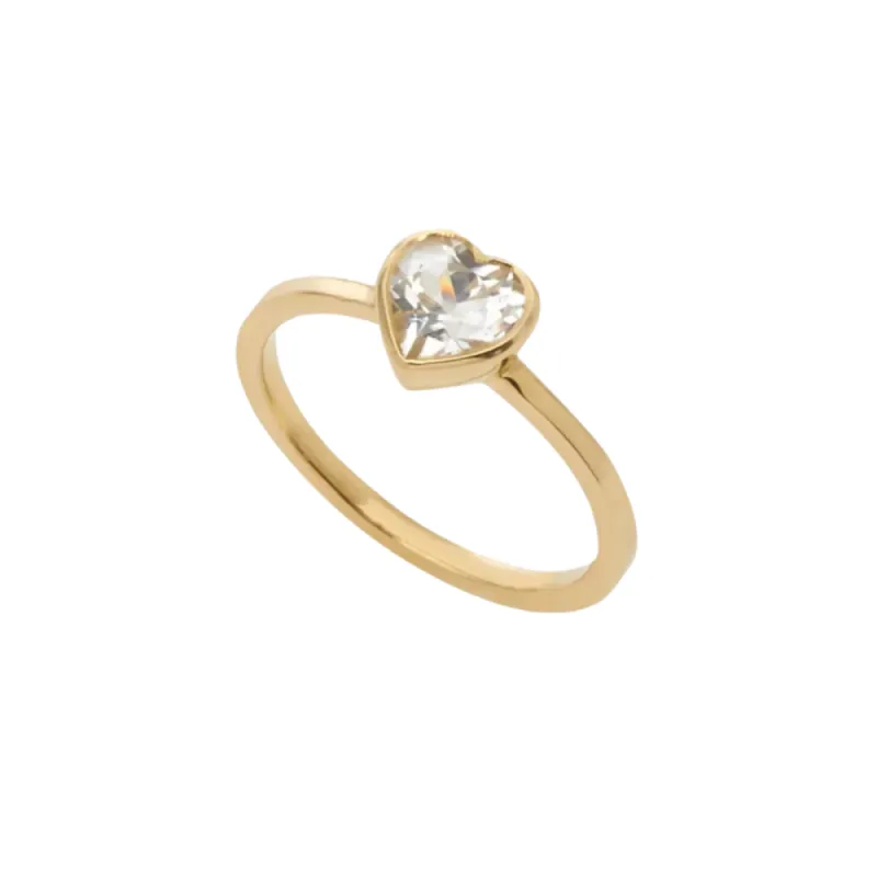 Tiny Heart Ring sold by The Jewelry Edit
