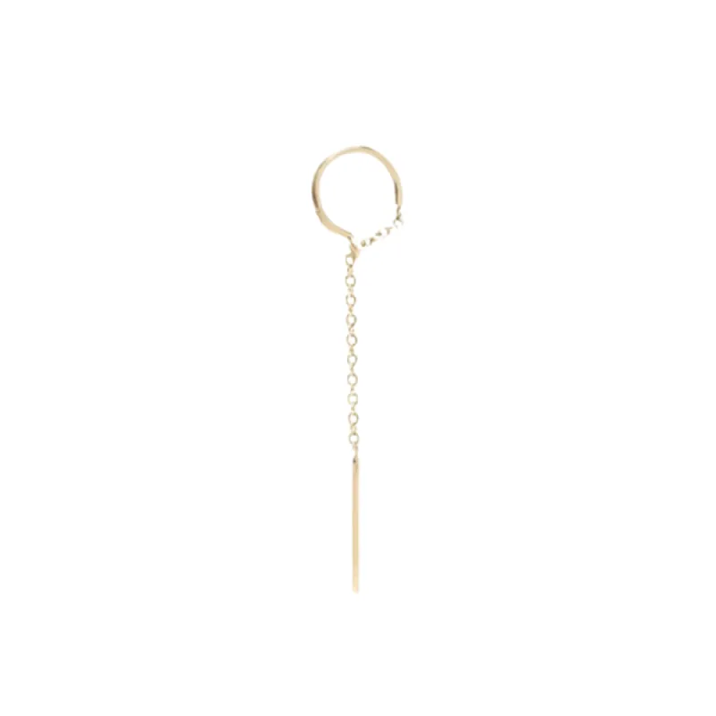 Gold Threader (Single) sold by The Jewelry Edit