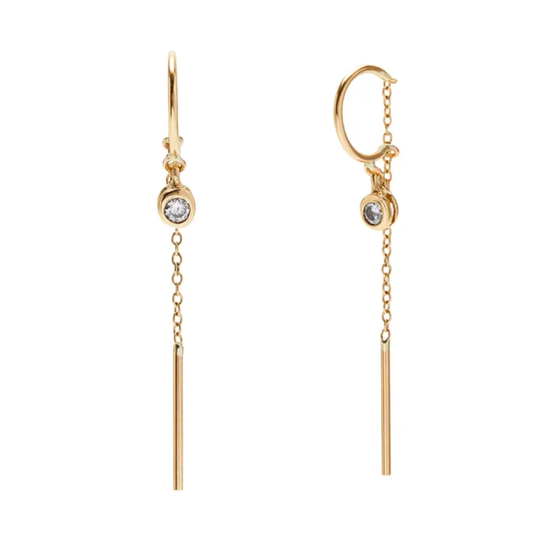 Diamond Threader (Single) sold by The Jewelry Edit