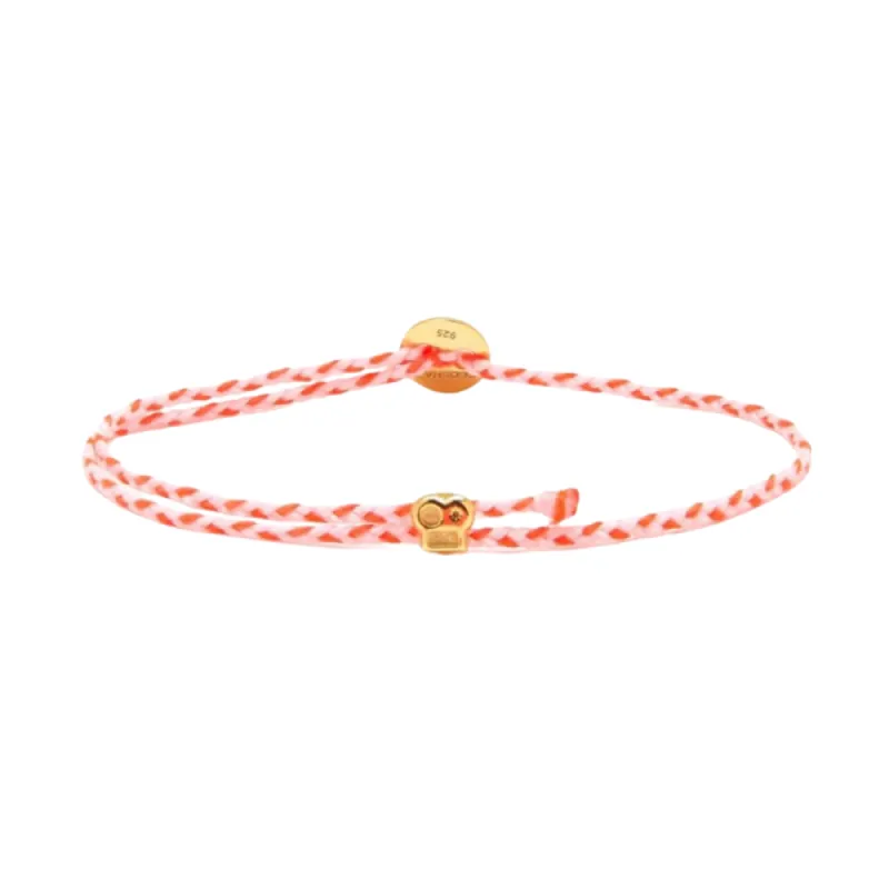 Women's Signature Bracelet in White and Neon Pink sold by The Jewelry Edit