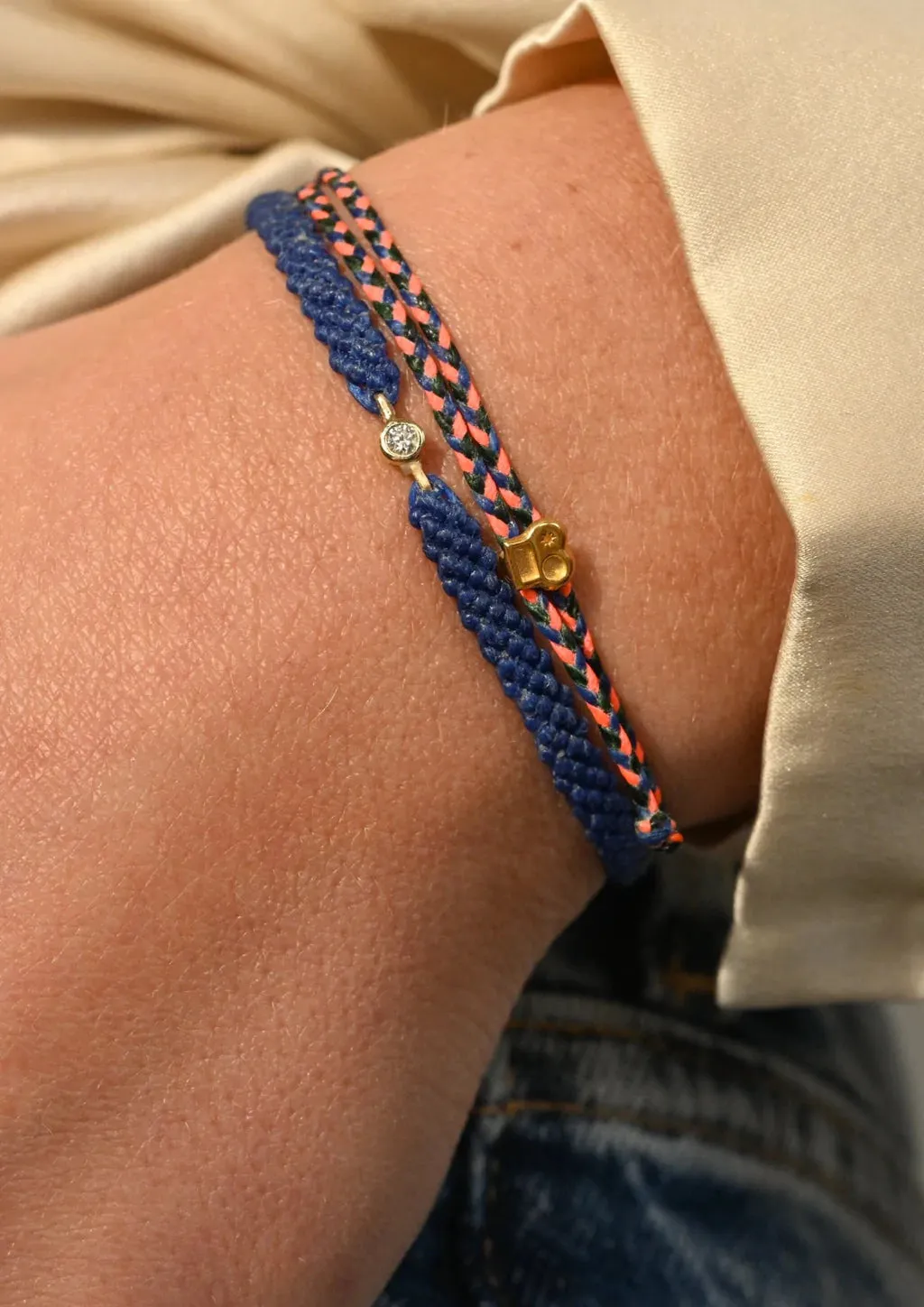 Women's Signature Bracelet in Royal Forest and Neon Pink sold by The Jewelry Edit product image thumbnail 2