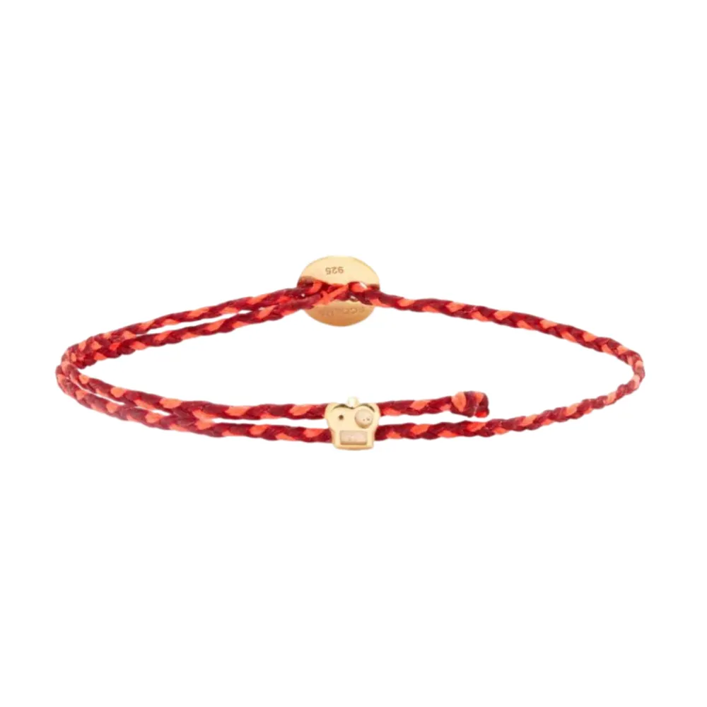Women's Signature Bracelet in Red and Neon Pink sold by The Jewelry Edit