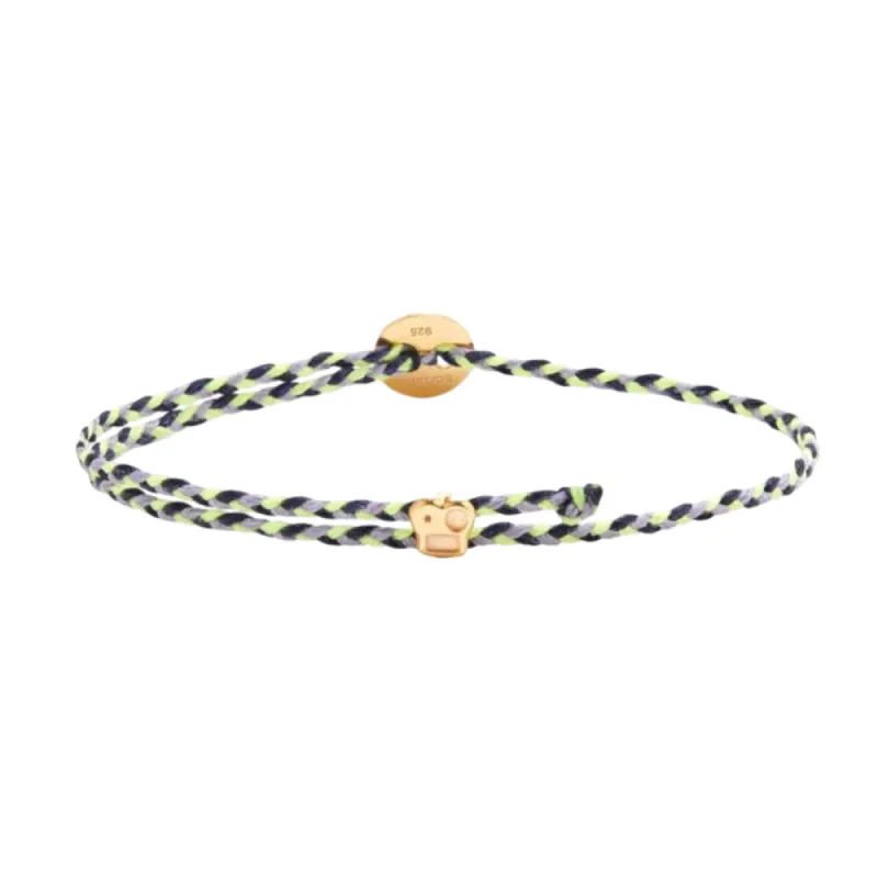 Women's Signature Bracelet in Indigo, Lavender and Neon Yellow sold by The Jewelry Edit