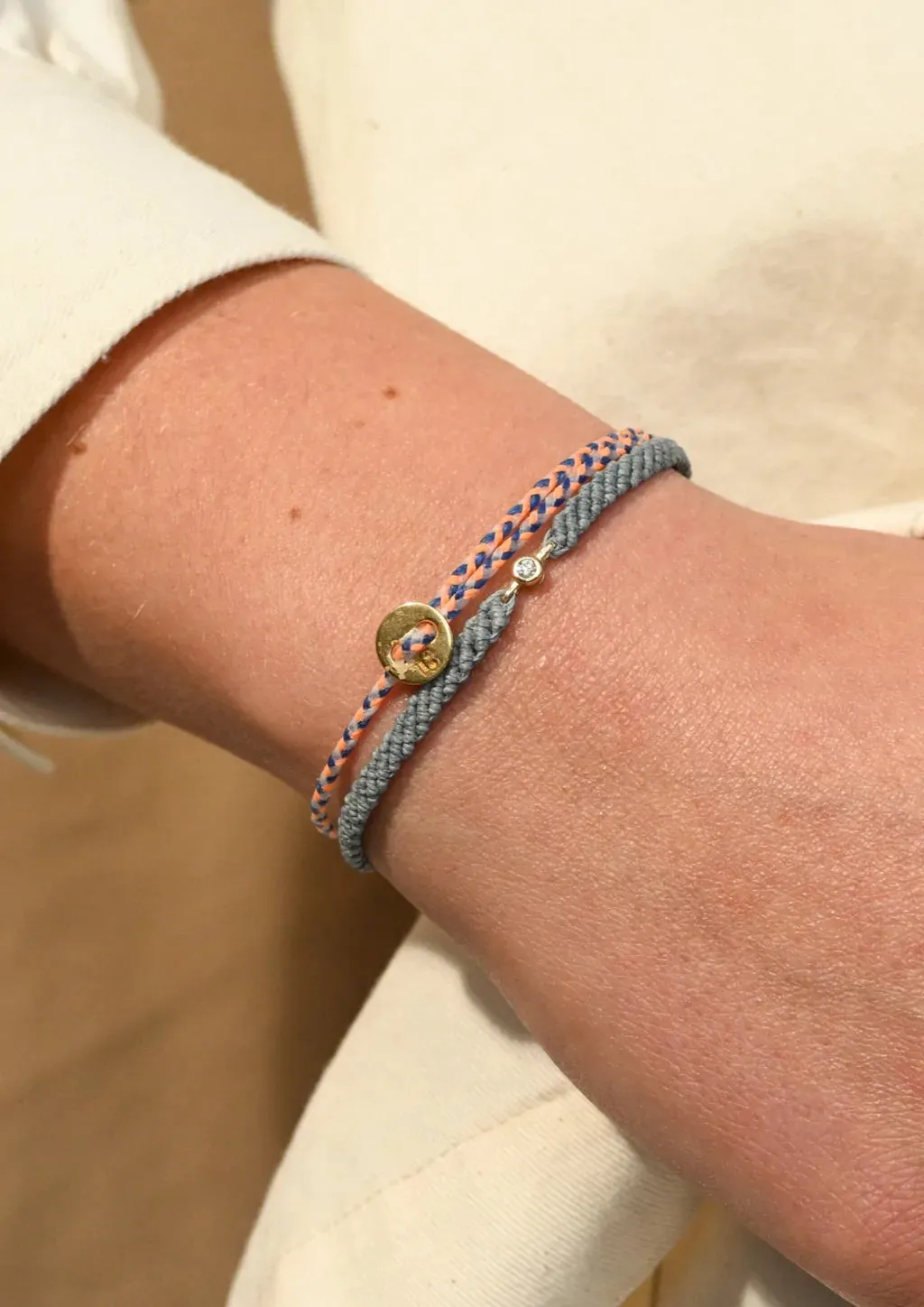 Women's Signature Bracelet in Royal Peach & White sold by The Jewelry Edit product image thumbnail 2