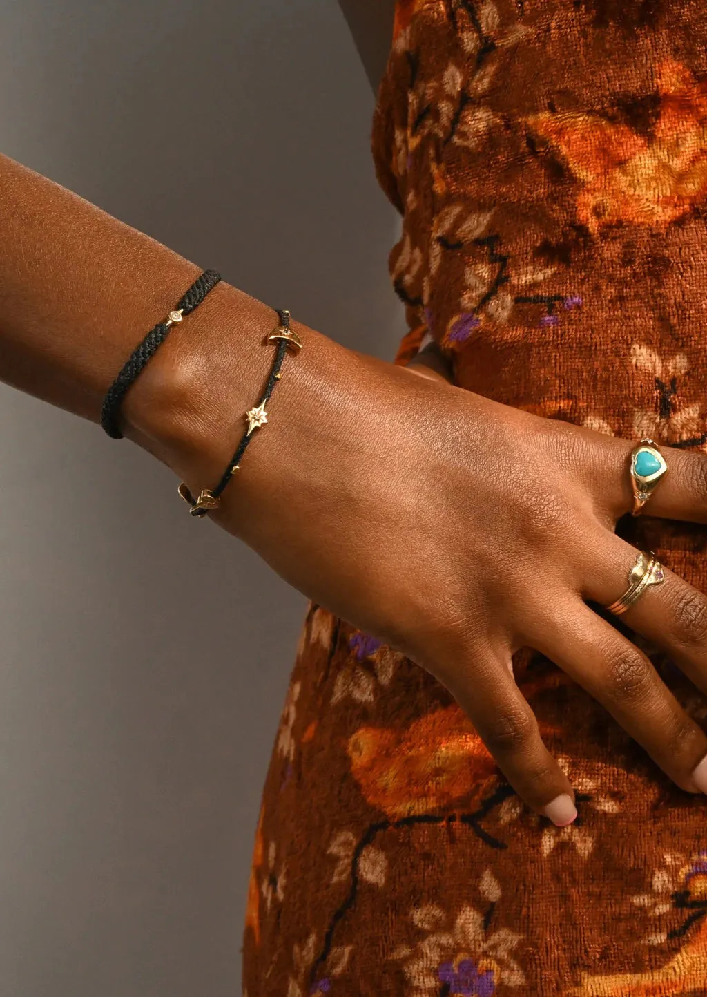 Celestial Charm Bracelet in Black sold by The Jewelry Edit product image thumbnail 3